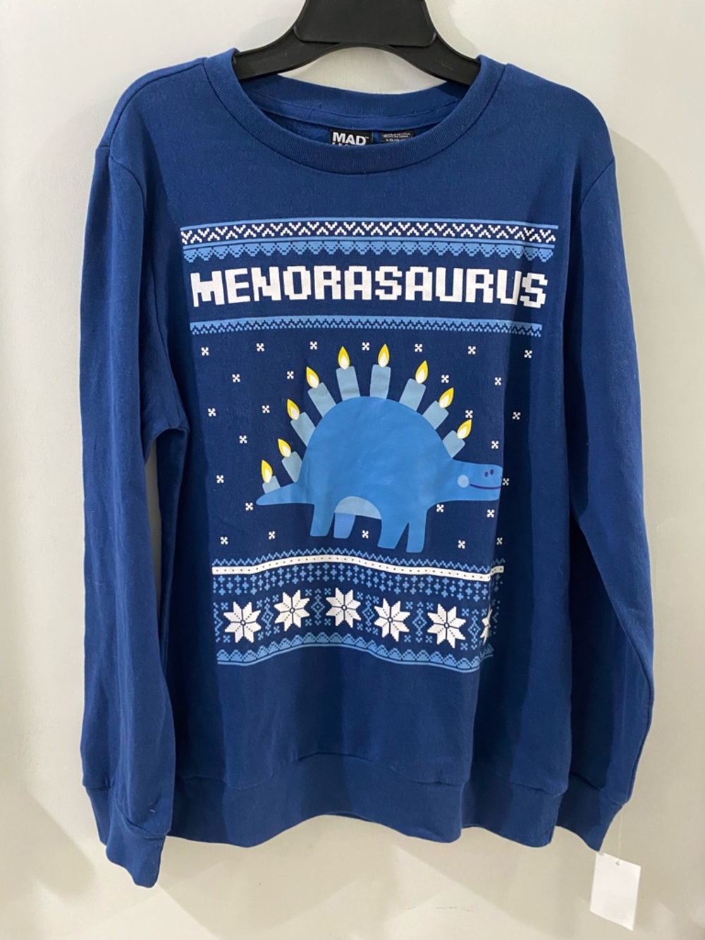 Mad Engine kid’s Menorasaurus Crewneck Sweater, new!